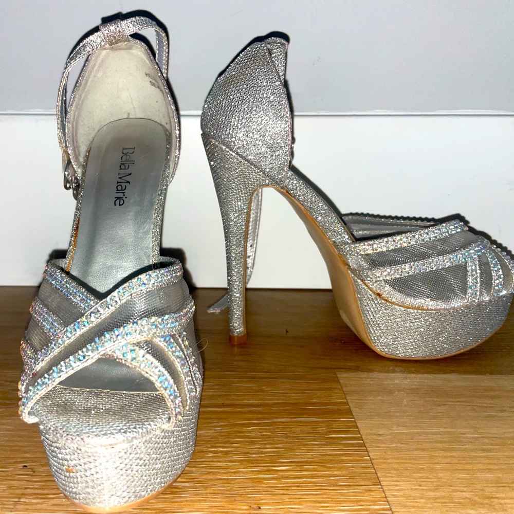 Silver 5.5” heels